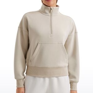CRZ YOGA Half Zip SoftAura Mojave Tan S